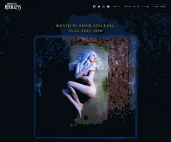 Theprettyreckless.com(Death By Rock and Roll) Screenshot
