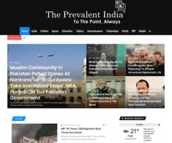 Theprevalentindia.com(The Prevalent India) Screenshot