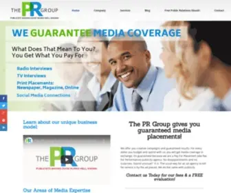 Theprgroup.com(Pay Per and For Placement PR With The PR Group) Screenshot