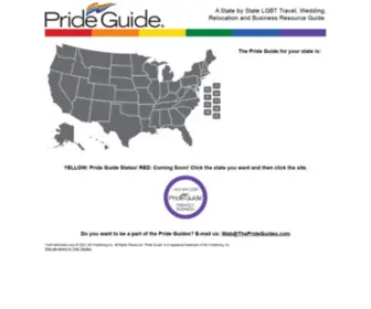 Theprideguides.com(A State by State LGBTQ Travel) Screenshot