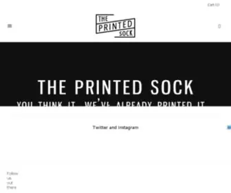 Theprintedsock.com(Create an Ecommerce Website and Sell Online) Screenshot