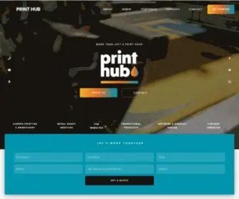 Theprinthub.co(The Print Hub Syracuse) Screenshot