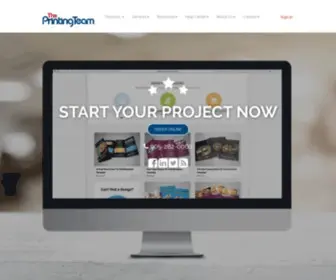 Theprintingteam.ca(The printing Team) Screenshot