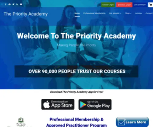 Thepriorityacademy.com(The Priority Academy) Screenshot