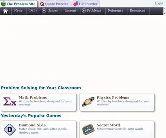 Theproblemsite.com(Problem Solving and Educational Games) Screenshot