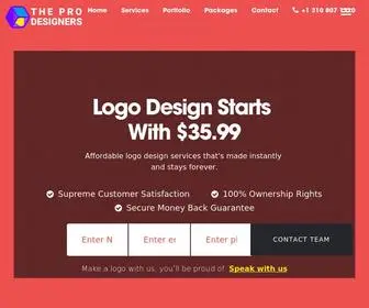 Theprodesigners.com(Logo Design Starts With $35.99) Screenshot