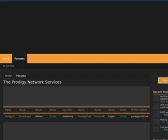 Theprodigynetwork.com(The Prodigy Network) Screenshot