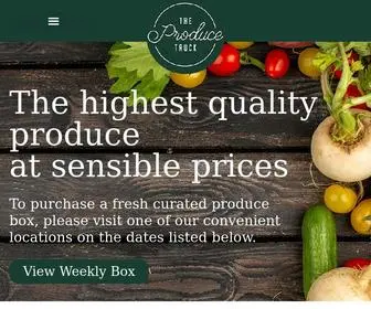 Theproduce-Truck.com(The highest quality produce at sensible prices) Screenshot