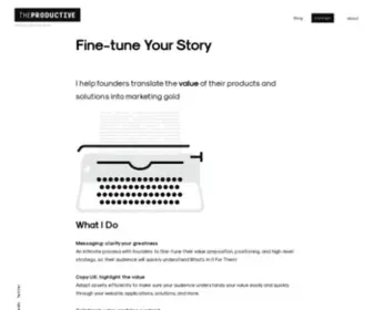 Theproductive.me(Perfect your startup's message) Screenshot