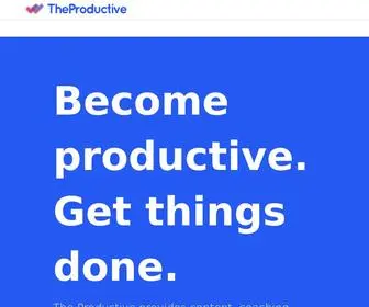 Theproductive.org(The Productive) Screenshot