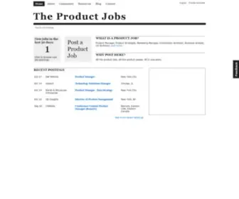 Theproductjobs.com(The Product Jobs) Screenshot