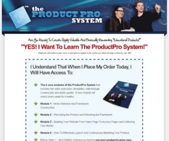 Theproductprosystem.com(The Product Pro System) Screenshot