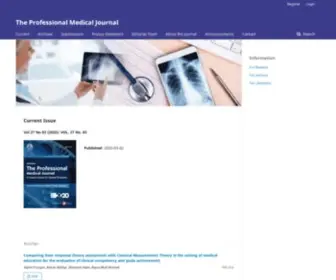 Theprofesional.com(The Professional Medical Journal) Screenshot