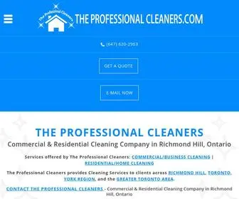 Theprofessionalcleanerstoronto.com(Theprofessionalcleanerstoronto) Screenshot