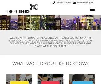 Theproffice.co.uk(PR Agencies London) Screenshot