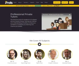 Theprofs.co.uk(The Profs) Screenshot