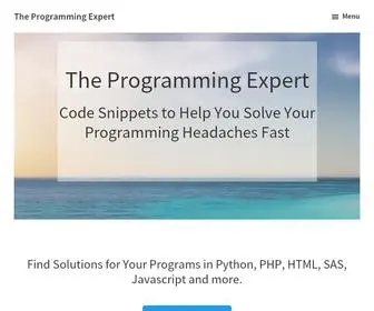 Theprogrammingexpert.com(The Programming Expert Home) Screenshot