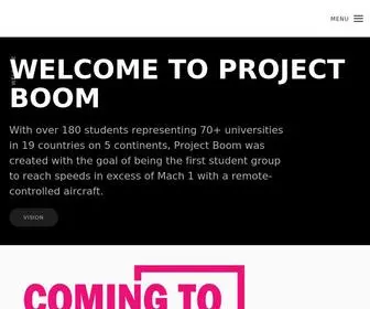 Theprojectboom.org(Students Breaking the Sound Barrier) Screenshot