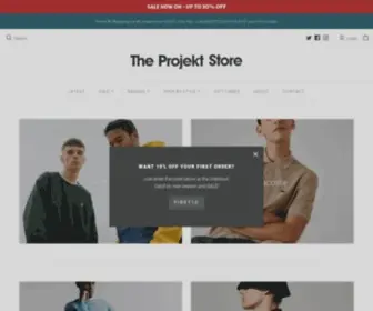 TheprojektStore.co.uk(The Projekt Store) Screenshot