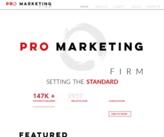 Thepromarketingfirm.com(Bellevue WA) Screenshot