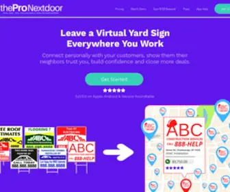 Thepronextdoor.com(ThePro Nextdoor) Screenshot
