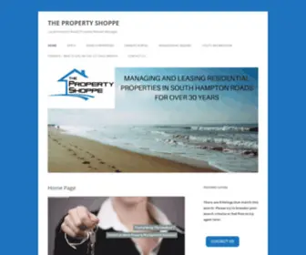 Thepropertyshoppeco.com(THE PROPERTY SHOPPE) Screenshot