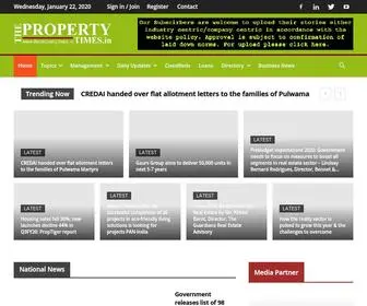 Thepropertytimes.in(The Property Times) Screenshot