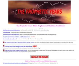 Thepropheticyears.com(Bible prophecy and Christian worldviews of Don Koenig) Screenshot