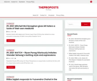 Theproposts.com(Pro Posts) Screenshot