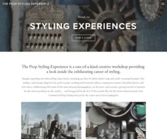 Thepropstylingexperience.com(The Prop Styling Experience) Screenshot