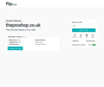 Theproshop.co.uk(Own this great domain name. Buy with confidence) Screenshot