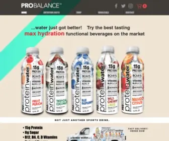 Theproteinwater.com(Probalance) Screenshot