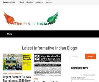 Theproudindia.com(Indian History and Biography Details) Screenshot