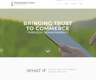 Theprovenancechain.com(The mission of the Provenance Chain Network) Screenshot