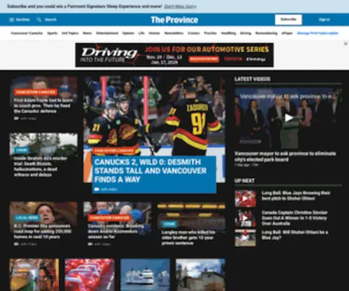 Theprovince.com(The Province) Screenshot