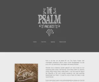 Thepsalmproject.nl(The Psalm Project) Screenshot