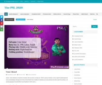 Thepsl2020.com(The PSL) Screenshot