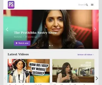 Thepsshow.com(The Prathibha Sastry Show) Screenshot