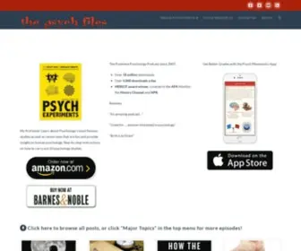 Thepsychfiles.com(The Psych Files Psychology Podcast and Blog) Screenshot