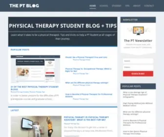 Theptblog.com(The Physical Therapy Blog) Screenshot