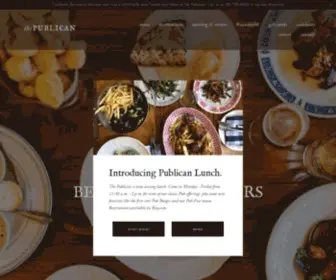 Thepublicanrestaurant.com(The Publican) Screenshot
