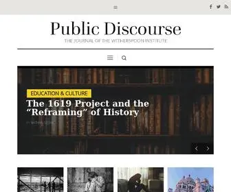 ThepubliCDiscourse.com(Public Discourse) Screenshot