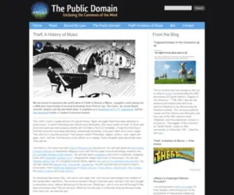 ThepubliCDomain.org(The Public Domain) Screenshot