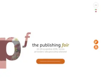 Thepublishingfair.it(The Publishing Fair) Screenshot