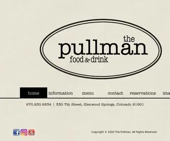 Thepullmangws.com(The Pullman GWS Restaurant) Screenshot