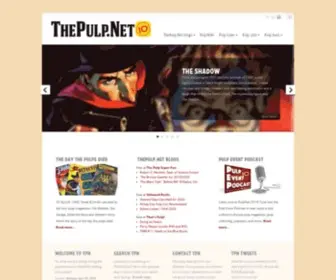 Thepulp.net(Your link to the online world of the pulp magazines) Screenshot