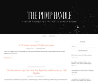 Thepumphandle.org(The Pump Handle) Screenshot
