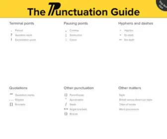 Thepunctuationguide.com(The Punctuation Guide) Screenshot