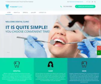 Thepuredentclinic.com(PUREDENT Clinic) Screenshot