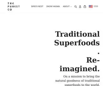 Thepurest.co(Nature's Superfoods for Everyone) Screenshot